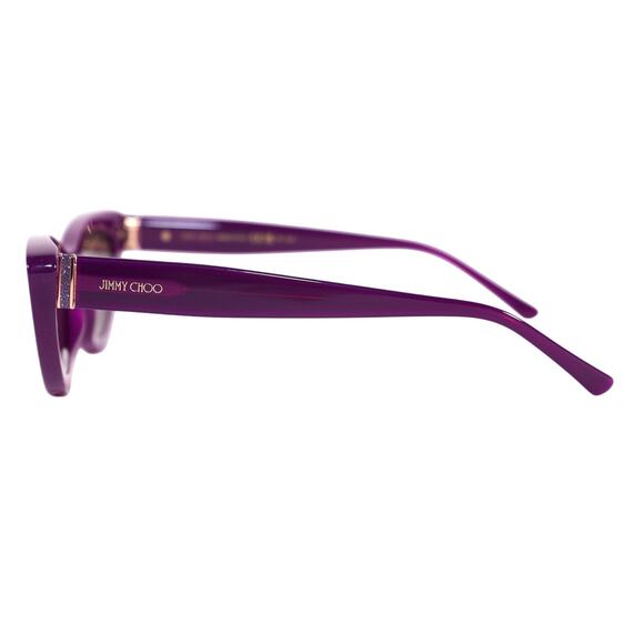Jimmy Choo ADDY Narrow Cat Eye Womens Sunglasses - Violet / Violet - NWT - Picture 4 of 12